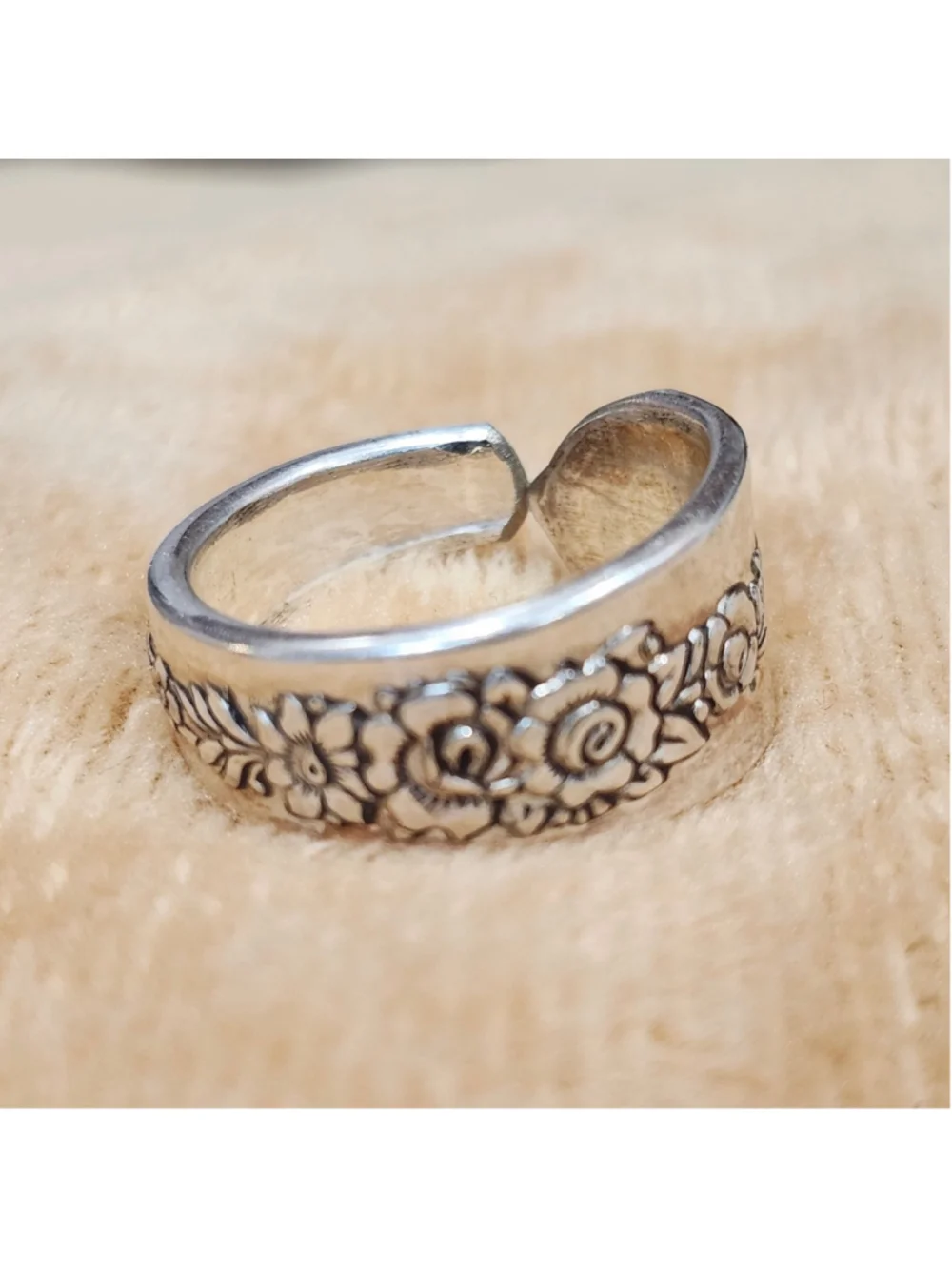 Silverwear Ring Size 10 ONEIDA silverplate ROYAL ROSE